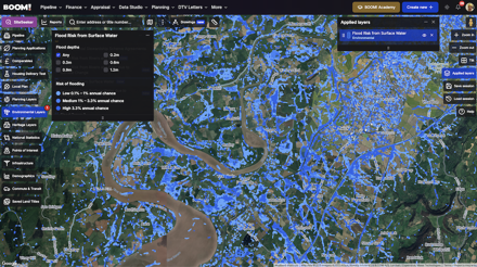 How to Find Profitable Development Sites without Drowning in Flood Risk