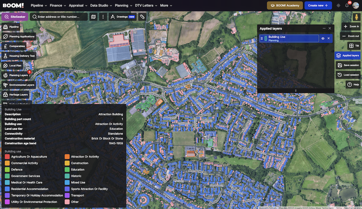 New in BOOM! — Building Use Data Layer Now Live